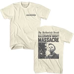 Halloween Night Massacre Headline Unisex T Shirt 2 Sided
